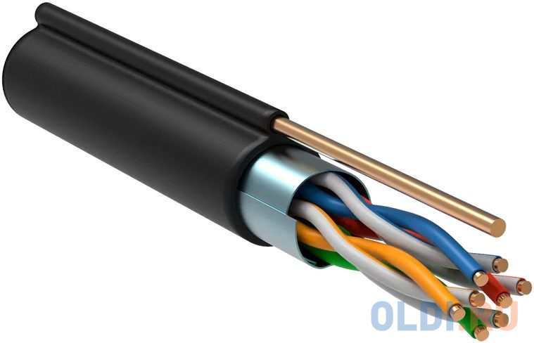 

ITK LC3-C5E04-359 Каб. F/UTP кат.5E 4 x 2 x 24AWG, LDPE трос 1,2мм, 305м чер.