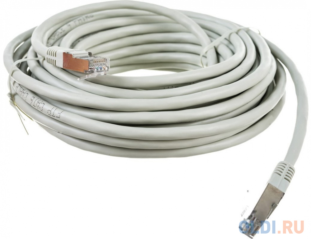 Патч-корд FTP Cablexpert PP6-10M кат.6, 10м, литой, многожильный (серый)  (045421) {40} - фото 2