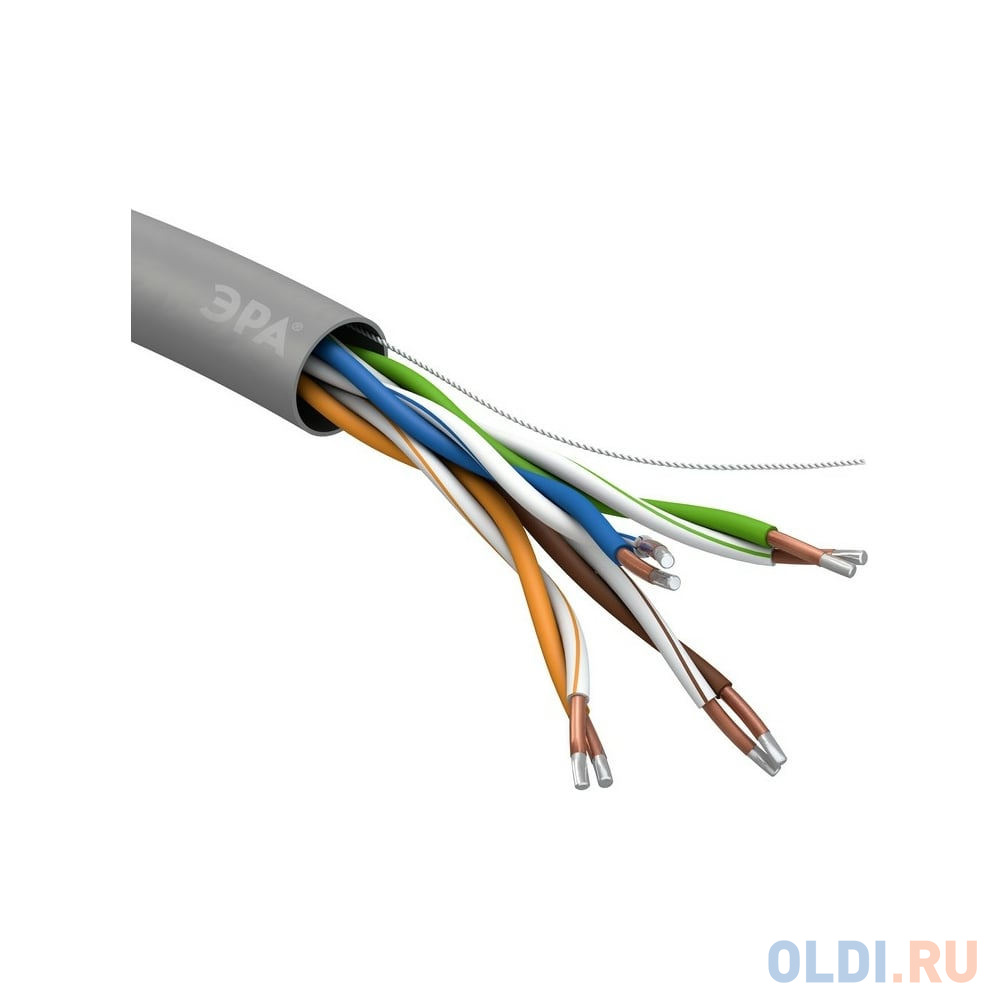 ЭРА Кабель витая пара U/UTP 4x2x25AWG Cat5e CCA PVC 305м SIMPLE 2/30Б0044435