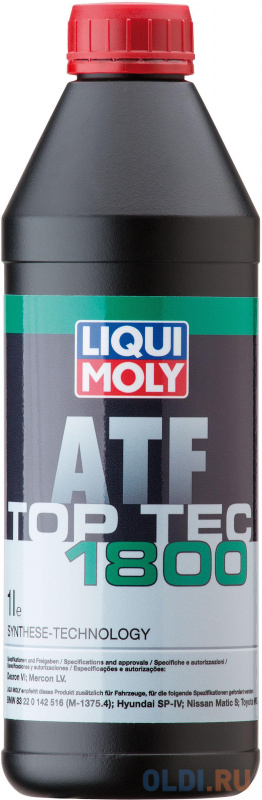 

НС-синтетическое трансмиссионное масло LiquiMoly Top Tec ATF 1800 1 л 2381