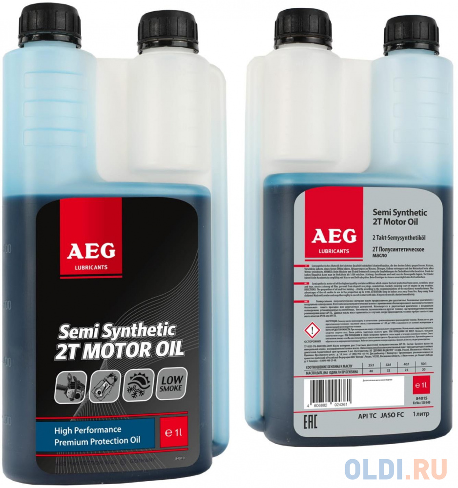 Полусинтетическое моторное масло AEG SEMI SINTETIC TC 30743 1 л масло моторное полусинтетическое для 2 тактных двигателей liqui moly 2 takt motoroil 1л 3958