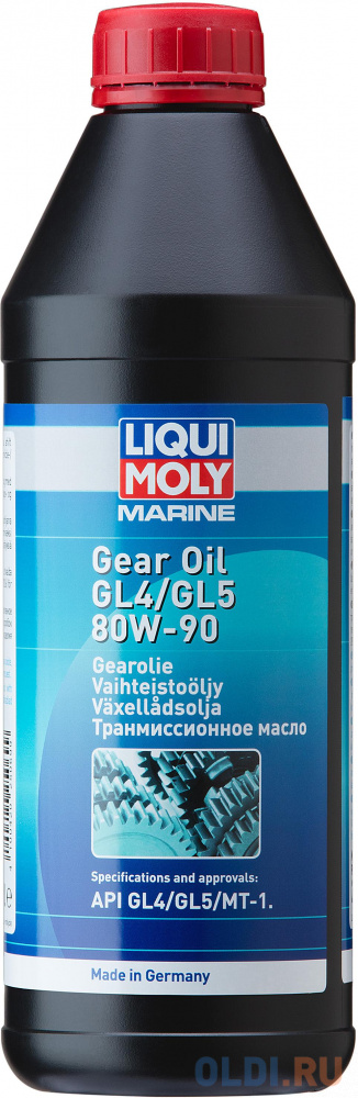 Минеральное трансмиссионное масло LiquiMoly Marine Gear Oil 80W90 1 л 25069 нс синтетическое трансмиссионное масло liquimoly top tec mtf 5200 75w80 1 л 20845