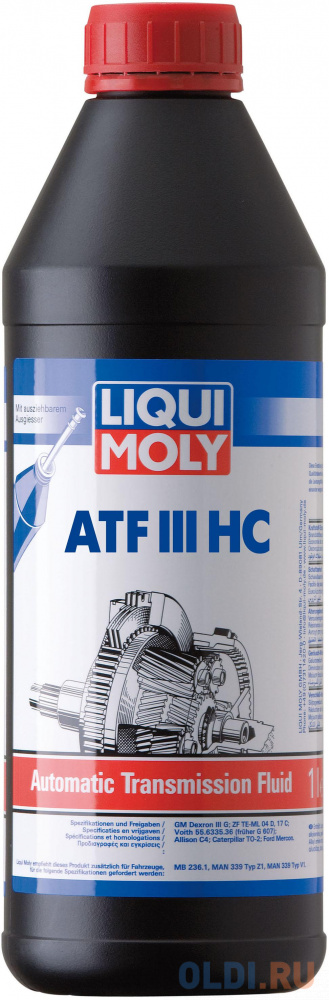 

НС-синтетическое трансмиссионное масло LiquiMoly ATF III HC 1 л 3946