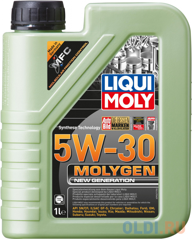 

НС-синтетическое моторное масло LiquiMoly Molygen New Generation 5W30 1 л 9041