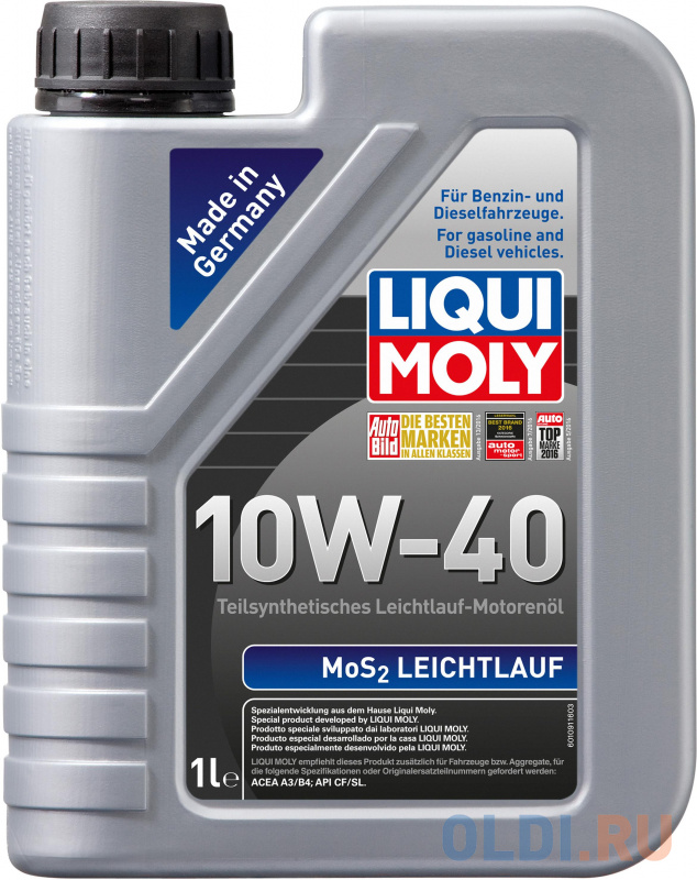 

Полусинтетическое моторное масло LiquiMoly MoS2 Leichtlauf 10W40 1 л 1930