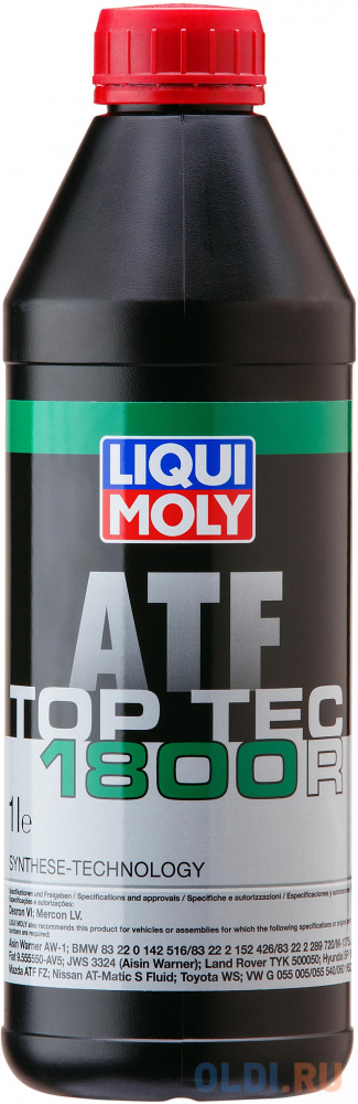 НС-синтетическое трансмиссионное масло LiquiMoly Top Tec ATF 1800 R 1 л 20625 нс синтетическое трансмиссионное масло liquimoly top tec atf 1800 r 1 л 20625