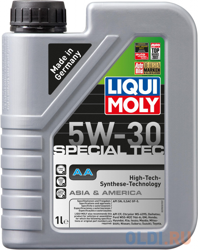 

НС-синтетическое моторное масло LiquiMoly Special Tec AA 5W30 1 л 7515