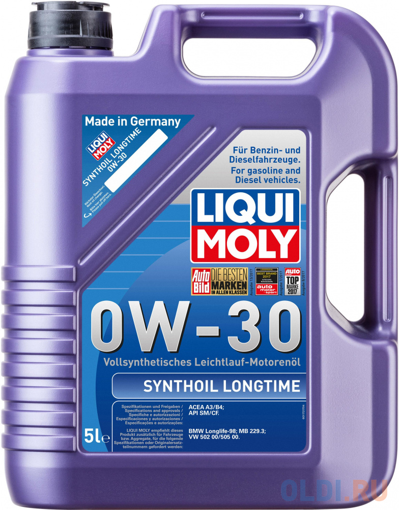 Cинтетическое моторное масло LiquiMoly Synthoil Longtime 0W30 5 л 8977