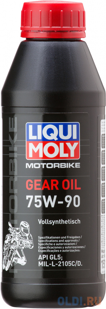 Cинтетическое трансмиссионное масло LiquiMoly Gear Oil 75W90 0.5 л 1516 синтетическое трансмиссионное масло для акпп liqui moly