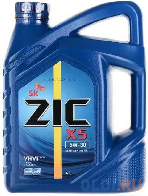 

Полусинтетическое моторное масло ZIC X5 5W30 4 л