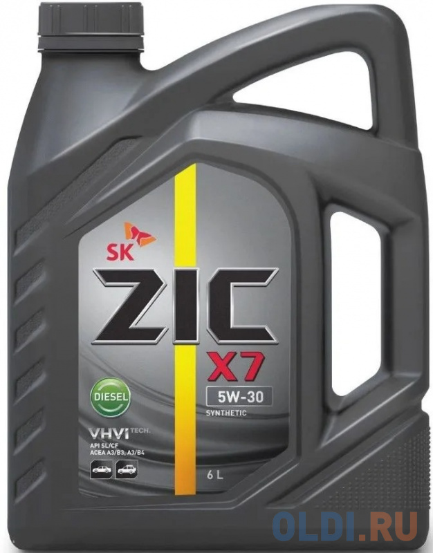 

Cинтетическое моторное масло ZIC X7 Diesel 5W30 6 л