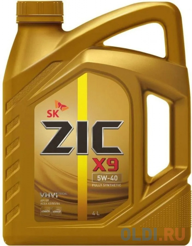 

Cинтетическое моторное масло ZIC X9 5W40 4 л