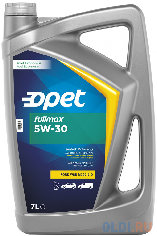 601214882 OPET Синт. мот.масло Fullmax 5W-30 SL A1/B1/A5/B5 (7л) 9951 liquimoly нс синт мот масло molygen new generation 10w 40 5л