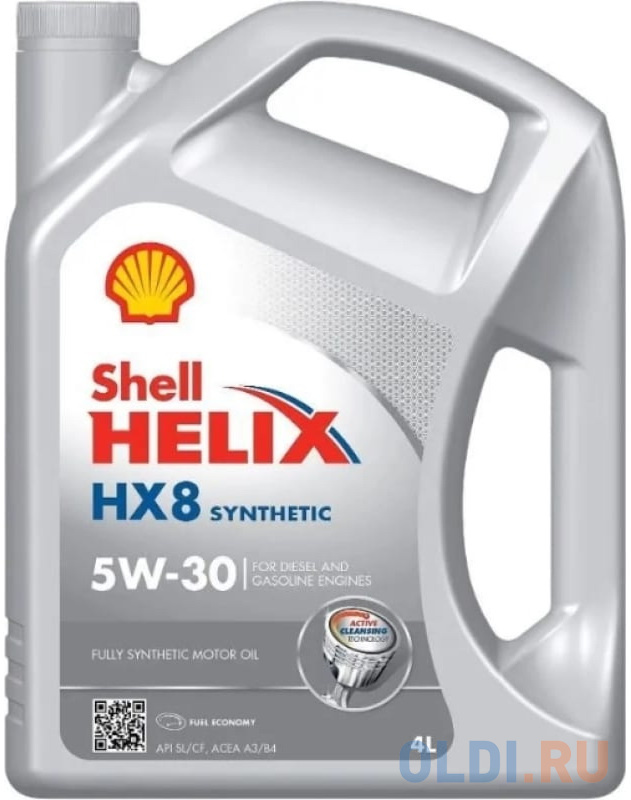 

550052835 Shell Синт-ое мот.масло Helix HX8 5W-30 SL A3/B4 (4л)