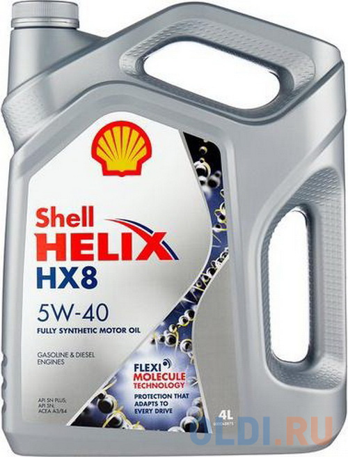 

550052837 Shell Синт-ое мот.масло Helix HX8 5W-40 SN Plus/SN A3/B3/A3/B4 (4л)