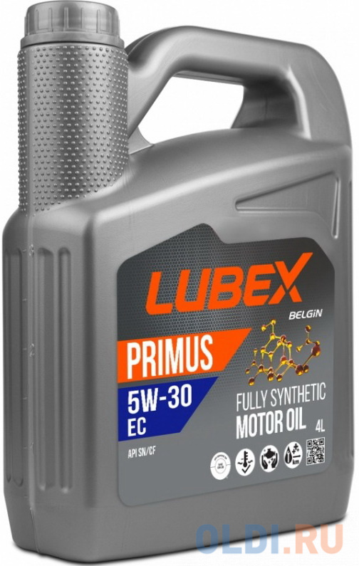 L034-1310-0404 LUBEX Синт. мот.масло PRIMUS EC 5W-30 SN (4л)