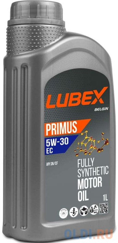 L034-1310-1201 LUBEX Синт. мот.масло PRIMUS EC 5W-30 SN (1л)