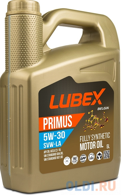 L034-1333-0405 LUBEX Синт-ое мот.масло PRIMUS SVW-LA 0W-30 SN C3 (5л)