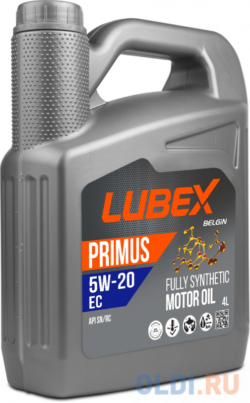 L034-1618-0404 LUBEX Синт-ое мот.масло PRIMUS EC 5W-20 SN+RC GF-5 (4л)
