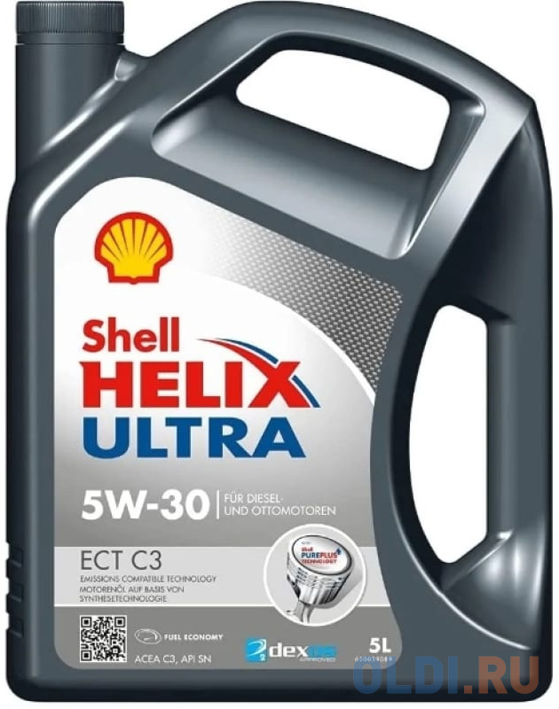 

550048100 Shell Синт-ое мот.масло Helix HX8 ECT 5W-30 SN C3 (5л)
