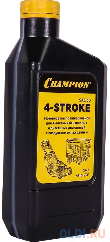 

Масло для 4-тактных двигателей минеральное CHAMPION SAE 30 0,6 л