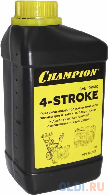 Масло для 4-тактных двигателей полусинтетическое зимнее CHAMPION SAE 10W40 API SL/CF 1л - 952853