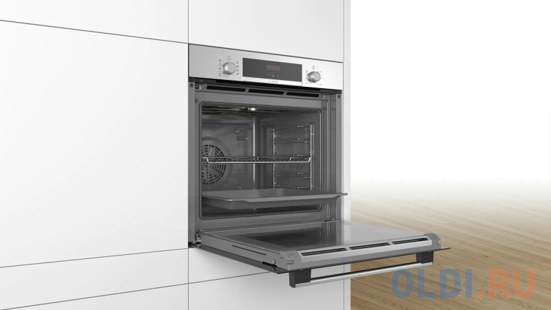 Электрический шкаф Bosch HBA573BS1 нержавеющая сталь/черный фото