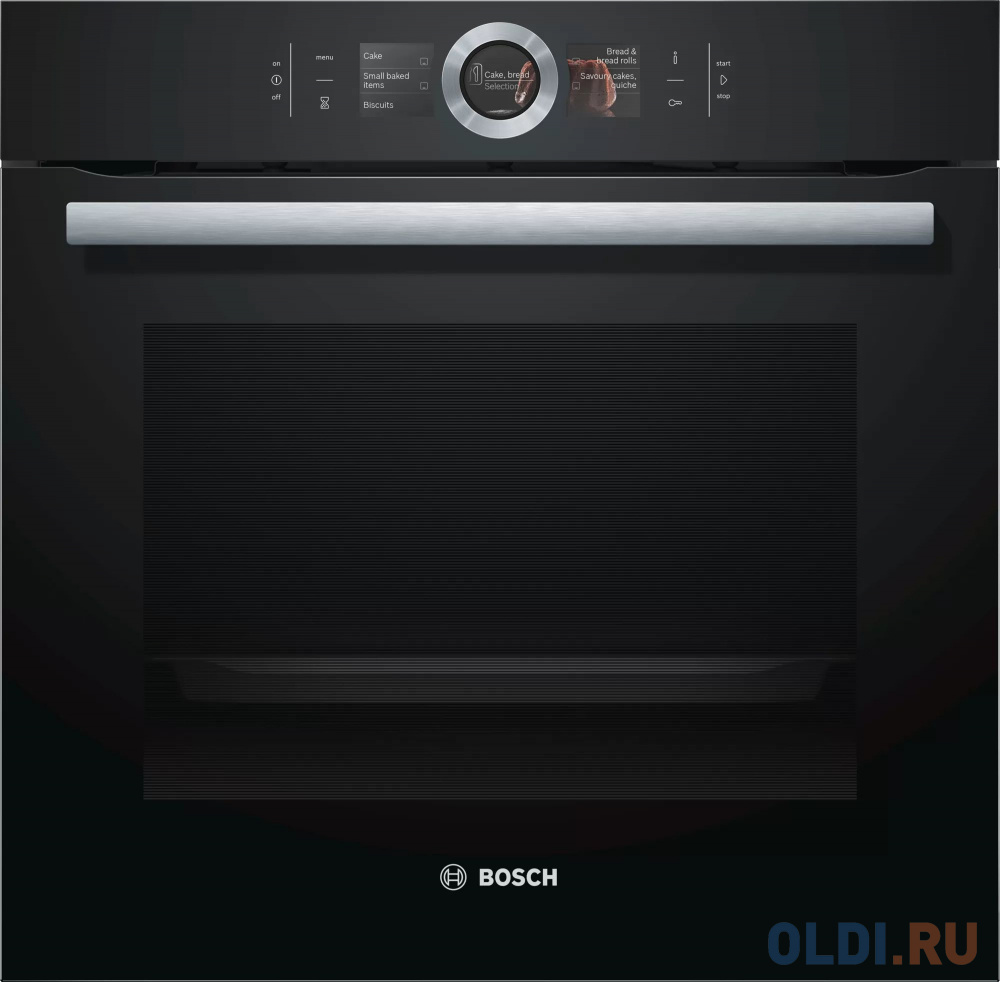 Встраиваемый электрический духовой шкаф bosch hbg634bb1 black