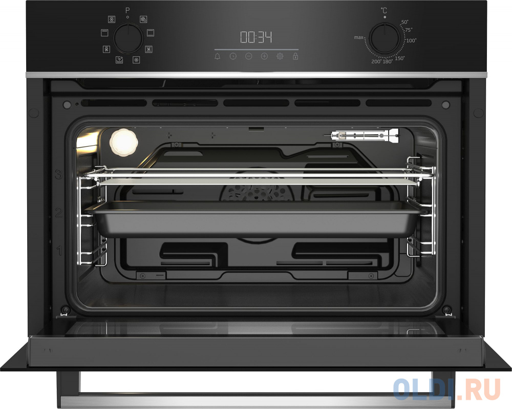Электрический шкаф Beko BBCM13300X черный/серебристый, цвет черный/серебристый - фото 2