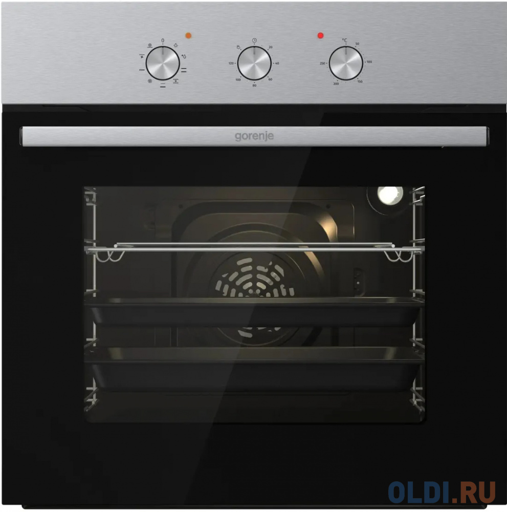 Духовой шкаф Электрический Gorenje BO6727E03NX черный/серебристый