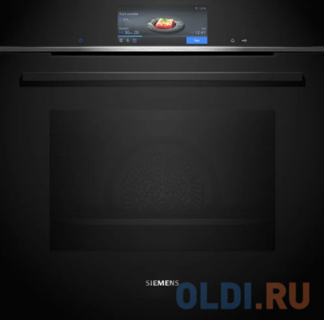 

Встраиваемый духовой шкаф SIEMENS/ Электрический духовой шкаф с конвекцией, объем 71 л, 13 режимов, очистка пиролитическая + паровая, направляющие про