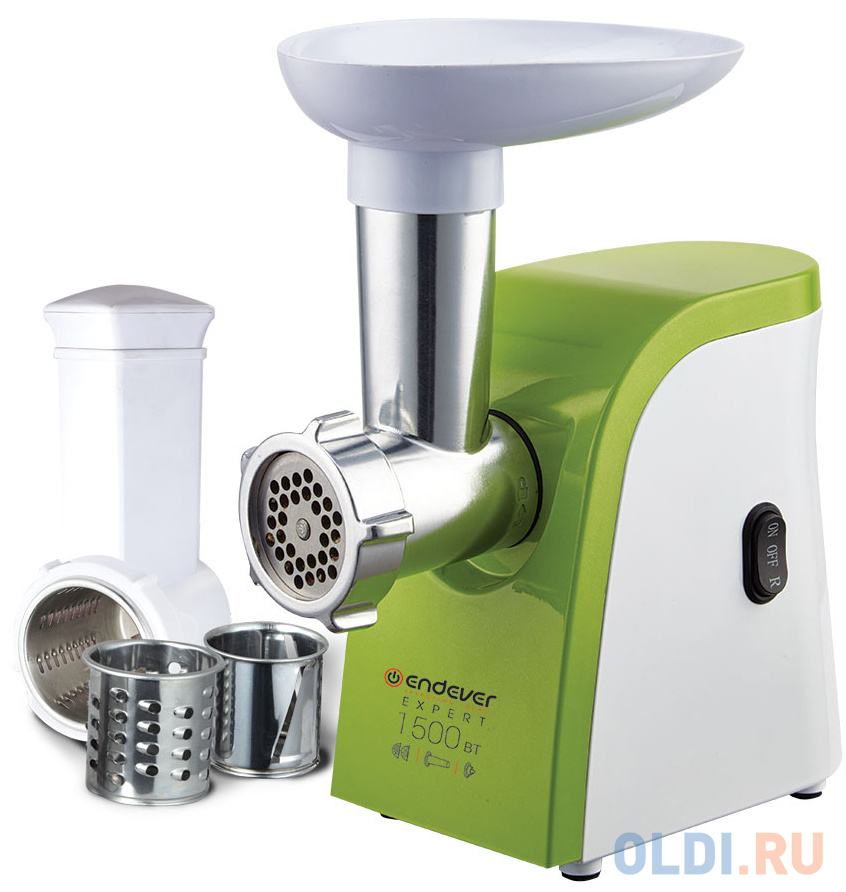 

Электромясорубка ENDEVER Sigma 44 1500 Вт белый зеленый