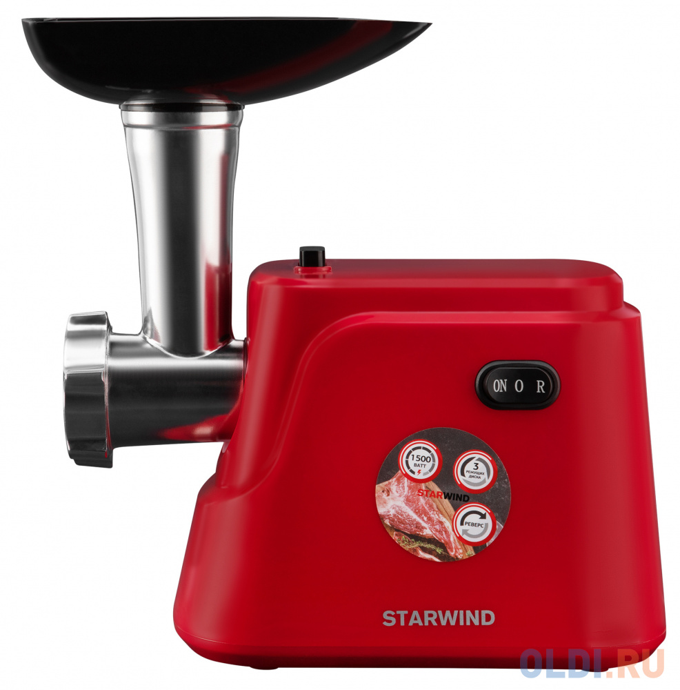 Электромясорубка StarWind SMG3225 красный, размер н/д - фото 1