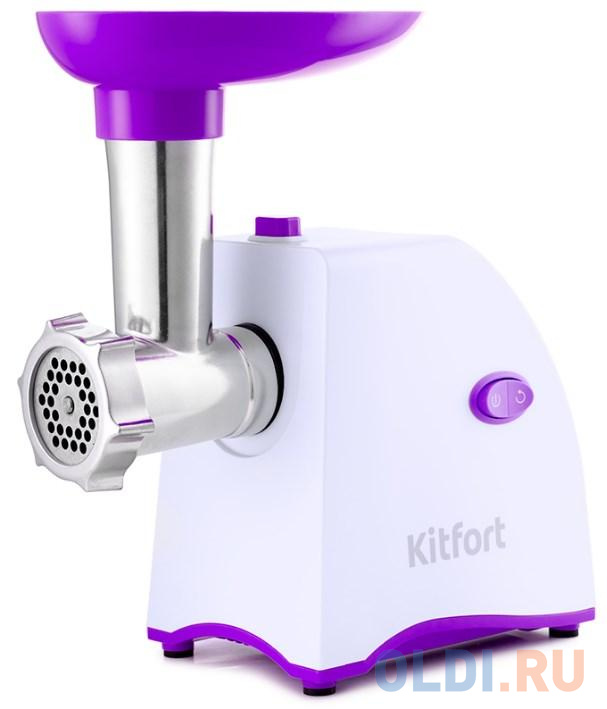 

Мясорубка KITFORT КТ-2111-1 350 Вт белый фиолетовый