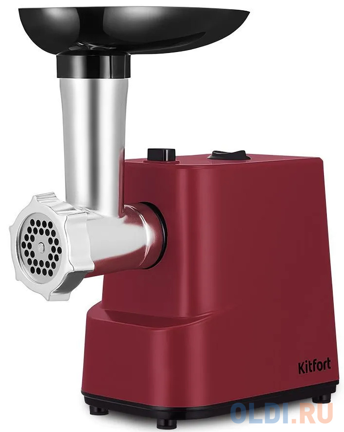 

Мясорубка KitFort КТ-2125, красный / черный