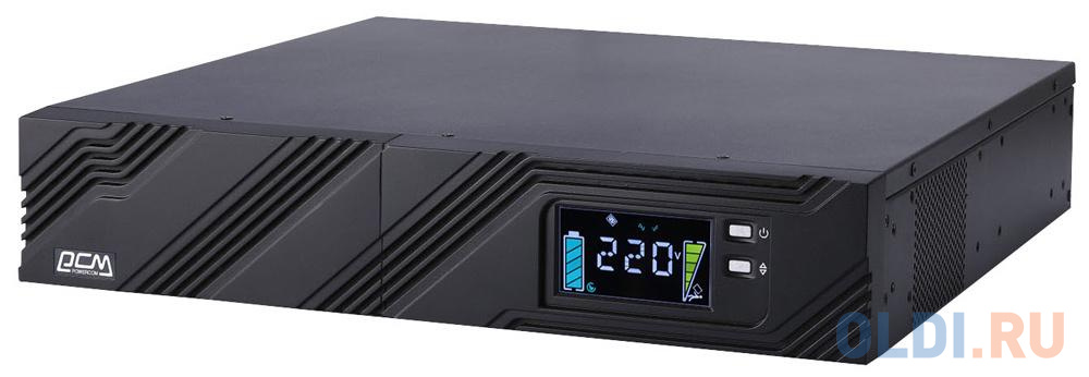 ИБП Powercom Smart King Pro+ SPR-2000 LCD 2000VA батарейный модуль bat vgd 72v для vgs 2000xl mas 2000 mac 2000 3000 powercom bat vgd 72v for vgs 2000xl mas 2000 mac 2000 3000