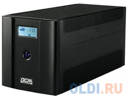 ИБП Powercom RAPTOR 1500VA RPT-1500AP LCD ибп powercom imp 1500ap imperial 1500va 900w usb avr rj11 rj45 4 2 iec