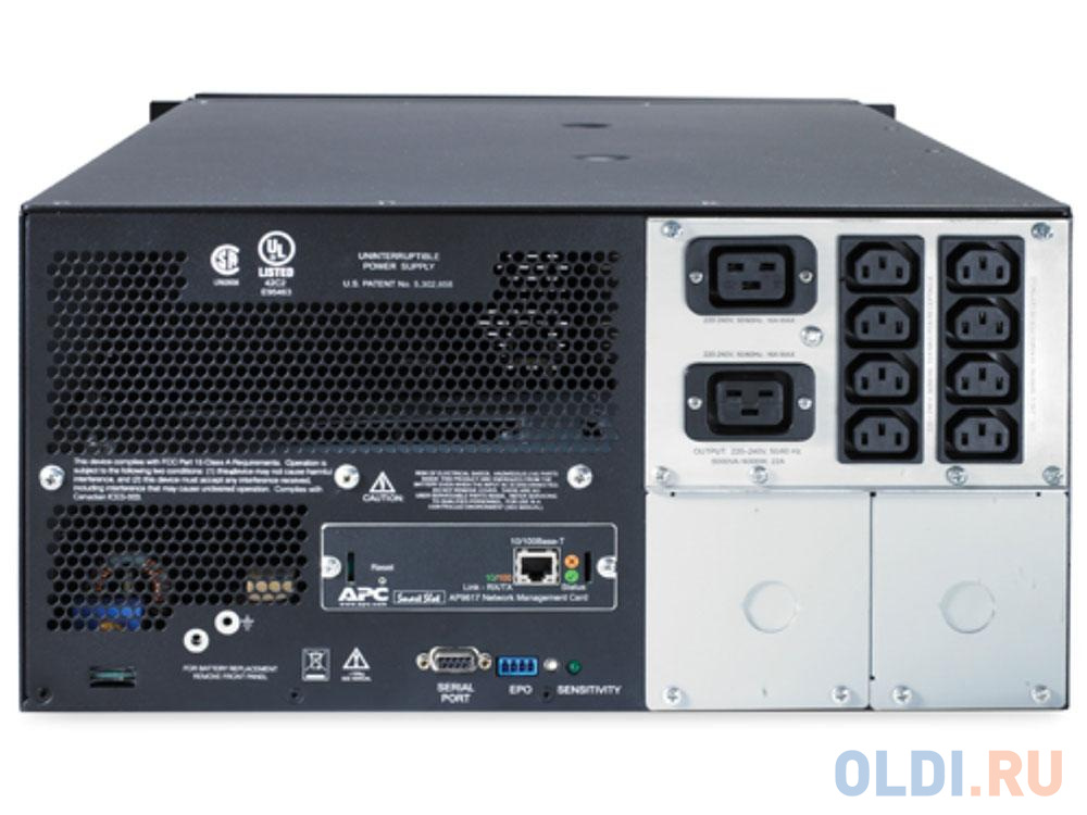 ИПБ APC SUA5000RMI5U Smart-UPS 5000VA/4000W Rackmount/Tower - фото 4