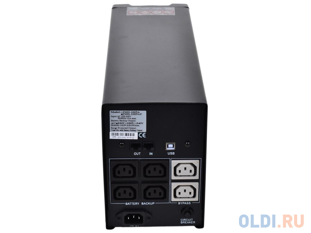 ИБП Powercom IMD-1025AP Imperial 1025VA/615W Display,USB,AVR,RJ11,RJ45 (4+2 IEC) 507310 - фото 2