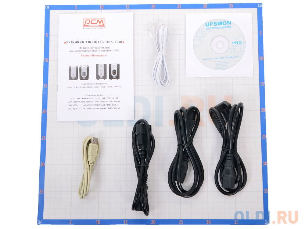 ИБП Powercom IMP-825AP Imperial 825VA/495W USB, AVR, RJ11, RJ45 (3+2 IEC)* 507305 - фото 3