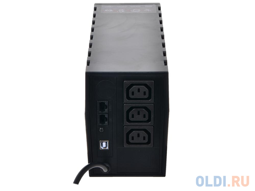 ИБП Powercom RPT-600AP Raptor 600VA/360W AVR,USB (3 IEC) черный - фото 2