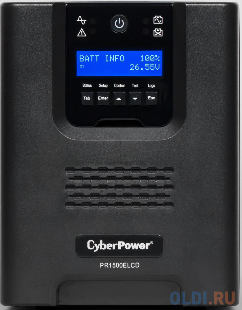 ИБП CyberPower PR1500ELCD 1500VA/1350W USB/RS-232/EPO/SNMPslot/RJ11/45 (8 IEC) - фото 2