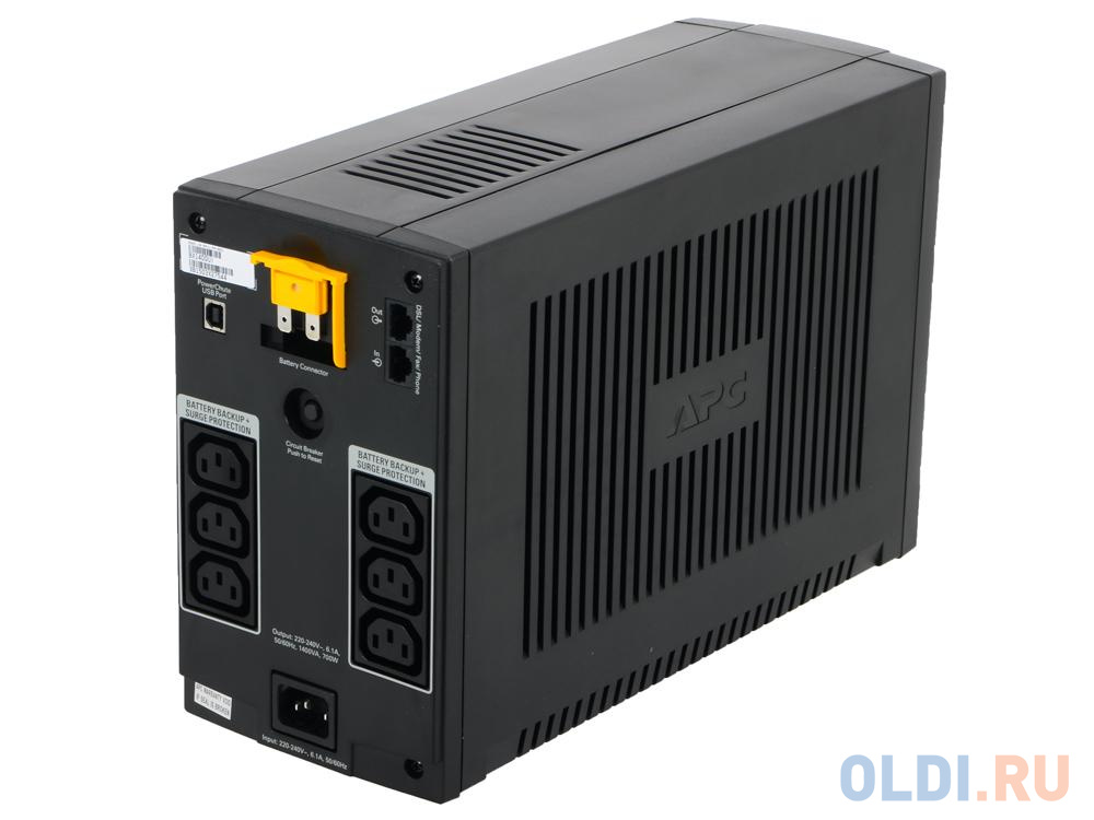 ИБП APC BX1400UI Back-UPS 1400VA/700W (6 IEC) - фото 2