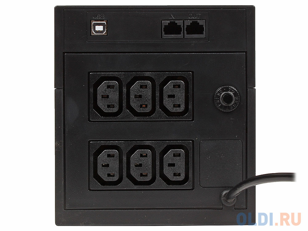ИБП Powercom RPT-2000AP Raptor 2000VA/1200W USB,AVR,RJ11,RJ45 (6 IEC) черный - фото 4