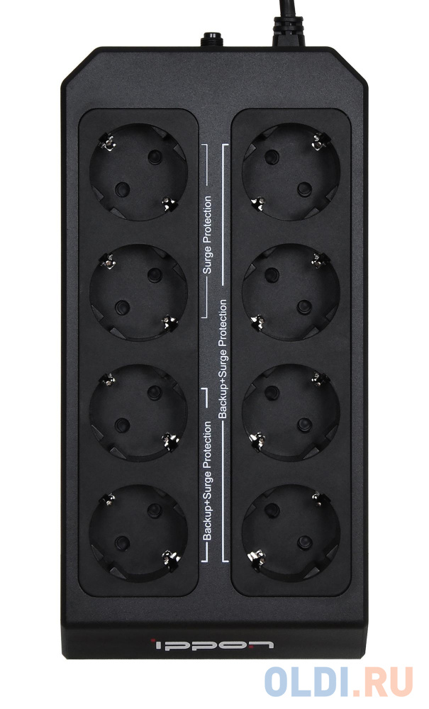 ИБП Ippon Back Comfo Pro II 650 650VA, цвет черный, размер 125 x 150 x 254 мм - фото 7