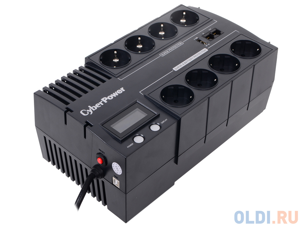 ИБП CyberPower BR1000ELCD 1000VA/600W USB/RJ11/45 (4+4 EURO) ИБП CyberPower BR1000ELCD 1000VA/600W USB/RJ11/45 (4+4 EURO) фото