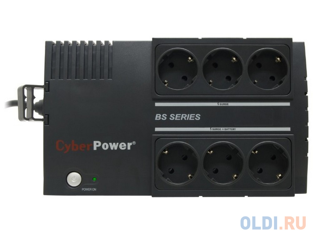 ИБП CyberPower BS850E 850VA/425W USB (3+3 EURO) - фото 3