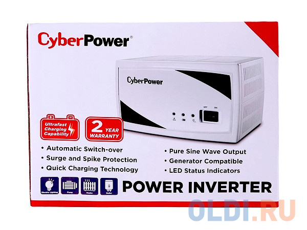 Инвертор CyberPower SMP350EI 350VA/200W 1CE-C000074-00G - фото 2