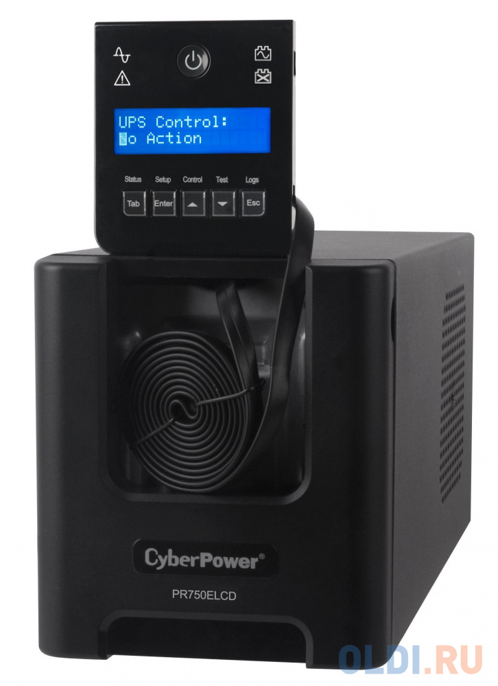 ИБП CyberPower PR750ELCD 750VA/675W USB/RS-232/EPO/SNMPslot/RJ11/45 (6 IEC) - фото 2