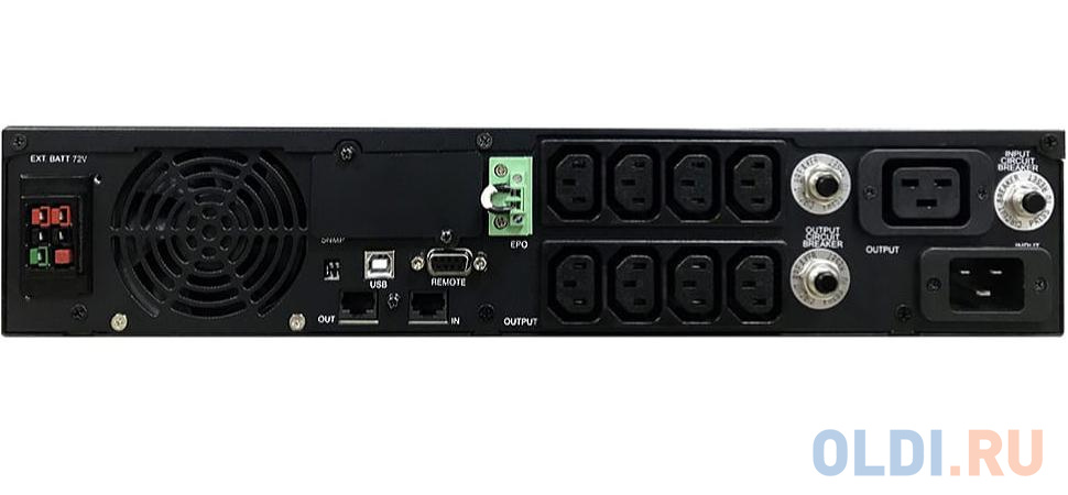 Источник бесперебойного питания Powercom Smart King RT SRT-3000A LCD 2700Вт 3000ВА черный - фото 2